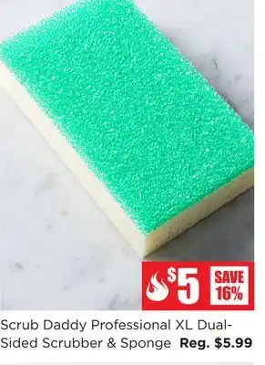 Kitchen Stuff Plus Scrub Daddy Professional XL Dual-Sided Scrubber & Sponge offer