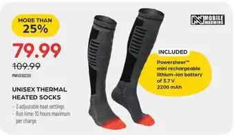 Pronature UNISEX THERMAL HEATED SOCKS offer