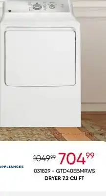 Meubles RD DRYER 7.2 CU FT offer