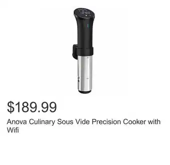 Costco Anova Culinary Sous Vide Precision Cooker with Wifi offer