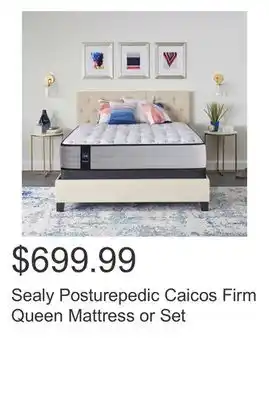 Costco Sealy Posturepedic Caicos Firm Queen Mattress or Set offer