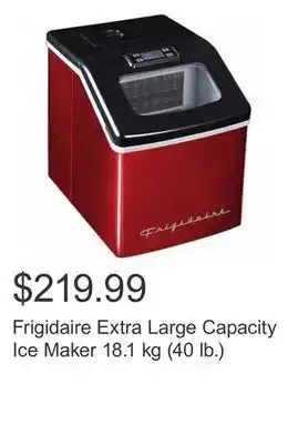 Costco Frigidaire Extra Large Capacity Ice Maker 18.1 kg (40 lb.) offer