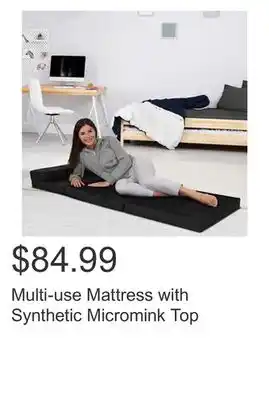 Costco Multi-use Mattress with Synthetic Micromink Top offer