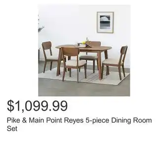 Costco Pike & Main Point Reyes 5-piece Dining Room Set offer