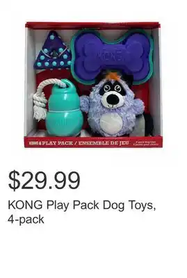 Costco KONG Play Pack Dog Toys, 4-pack offer
