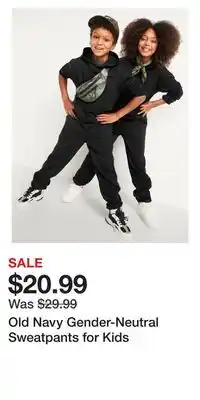 Old Navy Old Navy Gender-Neutral Sweatpants for Kids offer