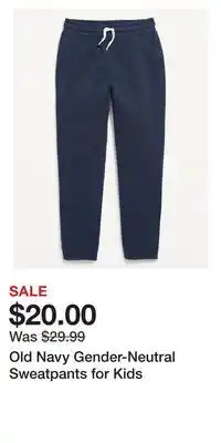 Old Navy Old Navy Gender-Neutral Sweatpants for Kids offer