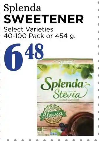 Splenda SWEETENER Select Varieties 40-100 Pack or 454g