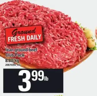 Loblaws Lean ground beef Club Pack offer