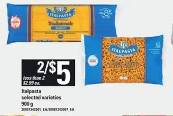 Loblaws Italpasta selected varieties 900g offer