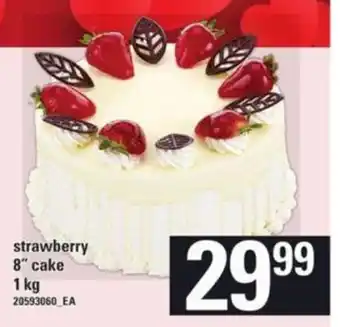 Loblaws Strawberry 8" cake 1kg offer