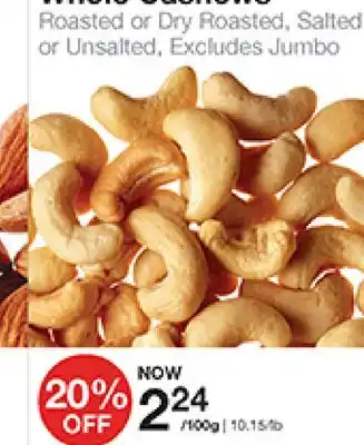 Bulk Barn Whole Cashews offer