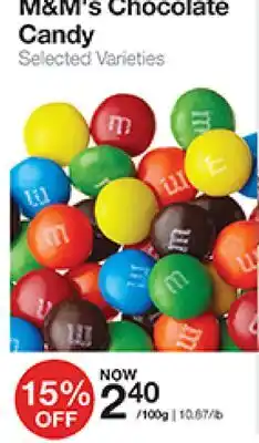 Bulk Barn M & M'S Chocolate Candy offer