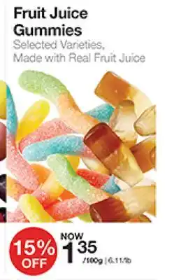 Bulk Barn Fruit Juice Gummies offer