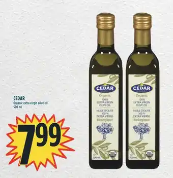 Marché Adonis CEDAR Organic extra virgin olive oil offer