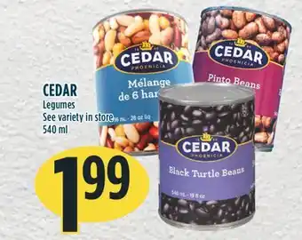 Marché Adonis CEDAR Legumes offer