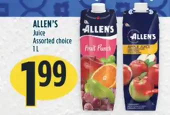 Marché Adonis ALLEN'S Juice offer