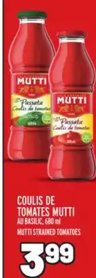 Metro COULIS DE TOMATES MUTTI | MUTTI STRAINED TOMATOES offer