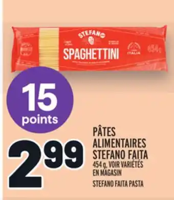 Metro PÂTES ALIMENTAIRES STEFANO FAITA | STEFANO FAITA PASTA offer