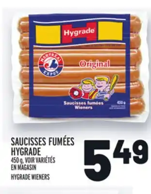 Metro SAUCISSES FUMÉES HYGRADE | HYGRADE WIENERS offer