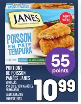Metro PORTIONS DE POISSON PANÉES JANES | JANES BREADED FISH PORTIONS offer