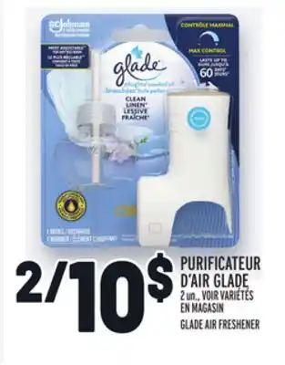 Metro PURIFICATEUR D'AIR GLADE | GLADE AIR FRESHENER offer