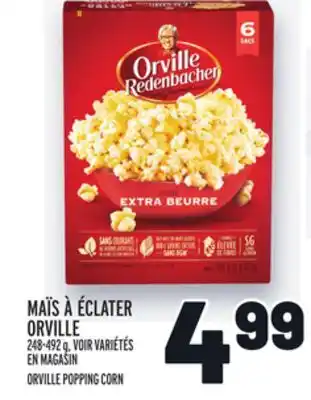 Metro MAÏS À ÉCLATER ORVILLE | ORVILLE POPPING CORN offer