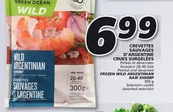 IGA FROZEN WILD ARGENTINIAN RAW SHRIMP offer