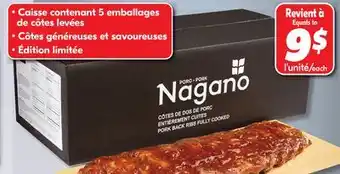 IGA PORC NAGANO FROZEN PORK BACK RIBS offer