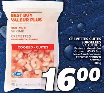 IGA VALEUR PLUS FROZEN COOKED SHRIMP offer