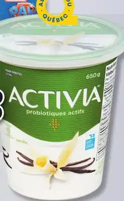IGA ACTIVIA YOGOURT offer
