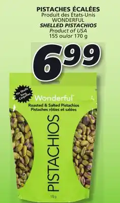 IGA WONDERFUL SHELLED PISTACHIOS offer