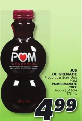 IGA POM POMEGRANATE JUICE offer
