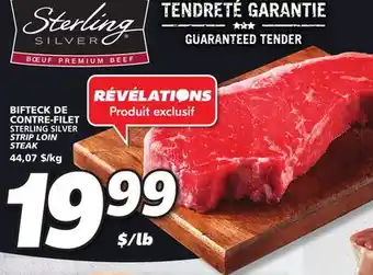 IGA STERLING SILVER STRIP LOIN STEAK offer