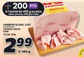 IGA GASPÉSIEN COOKED WHITE HAM offer