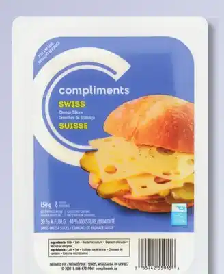 IGA COMPLIMENTS CHEESE SLICES offer