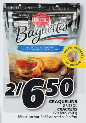 IGA GRISSOL CRACKERS offer