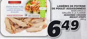 IGA MARCANGELO SEASONED CHICKEN BREAST STRIPS offer