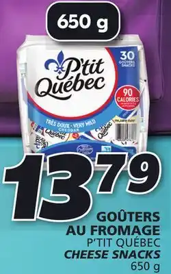 IGA P'TIT QUÉBEC CHEESE SNACKS offer