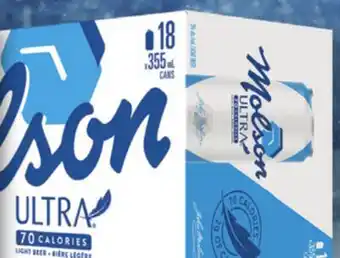 IGA MOLSON ULTRA BEER offer