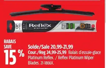 Canadian Tire Reflex Platinum Wiper Blades offer