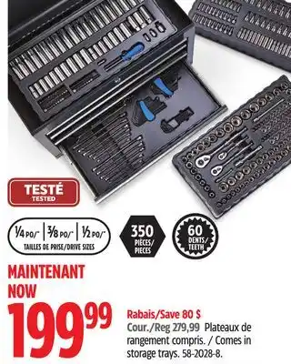 Canadian Tire Mastercraft Comes in storage trays offer