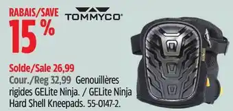 Canadian Tire TommyCo GELite Ninja Hard Shell Kneepads offer