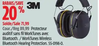 Canadian Tire 3M WorkTunes Wireless Bluetooth Hearing Protection offer