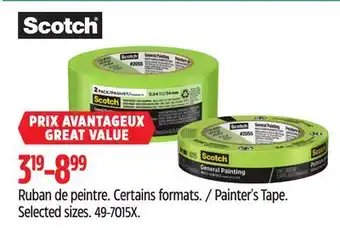 Canadian Tire Scotch Painter's Tape offer