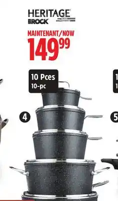 Canadian Tire Heritage The Rock Forged Non-Stick Cookset offer