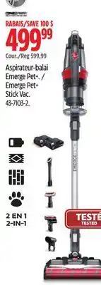 Canadian Tire Hoover Emerge Pet+ Stick Vac offer