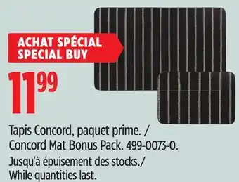 Canadian Tire Concord Mat Bonus Pack offer