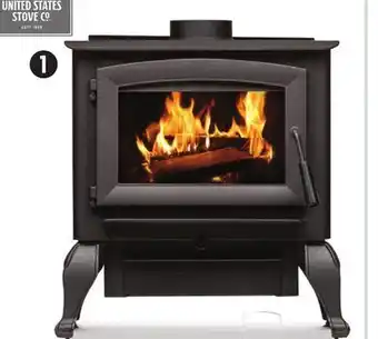 Canadian Tire US Stove Company Wood Stove with Cast Iron Legs offer