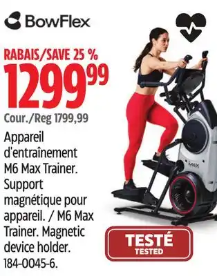 Canadian Tire Bowflex M6 Max Trainer offer